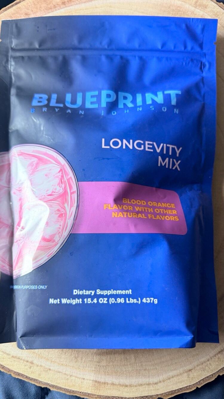Blueprint Longevity Mix Blood Orange Powder 15.4 oz